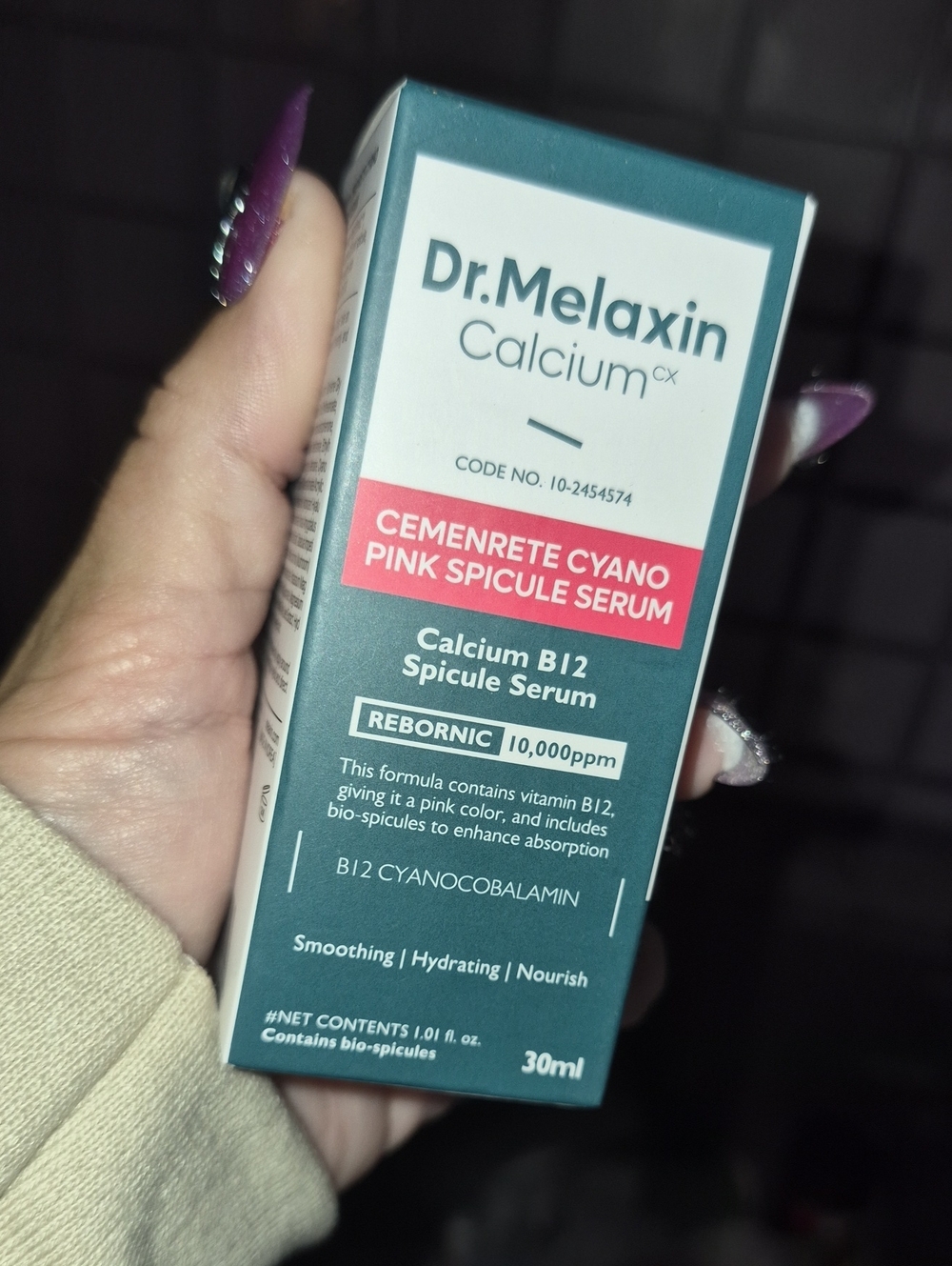 Calcium B12 Pink Spicule Serum - Dr Melaxin New